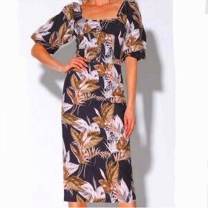 EUC Walter Baker Weylyn Print Midi Dress